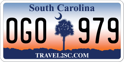 SC license plate OGO979