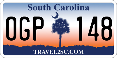 SC license plate OGP148