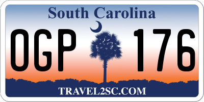 SC license plate OGP176