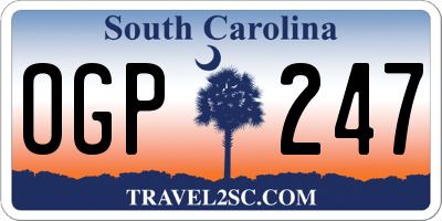 SC license plate OGP247