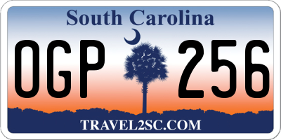 SC license plate OGP256