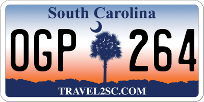SC license plate OGP264