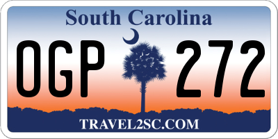 SC license plate OGP272