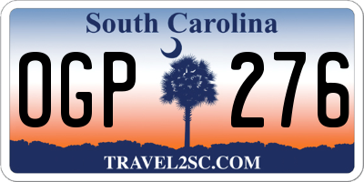 SC license plate OGP276