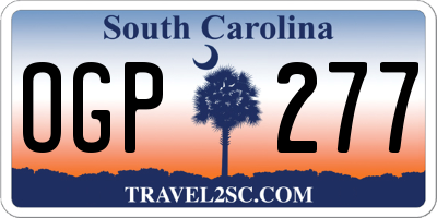 SC license plate OGP277