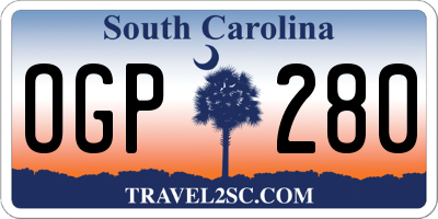 SC license plate OGP280
