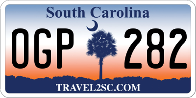 SC license plate OGP282
