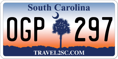 SC license plate OGP297