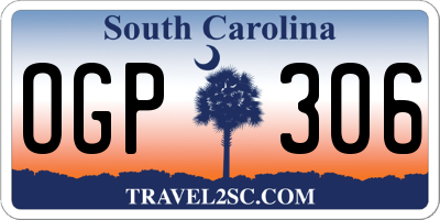SC license plate OGP306