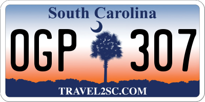 SC license plate OGP307