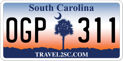 SC license plate OGP311
