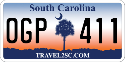 SC license plate OGP411