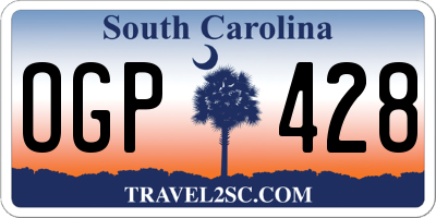 SC license plate OGP428