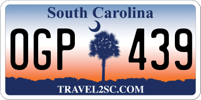 SC license plate OGP439