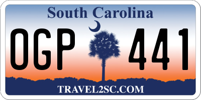SC license plate OGP441