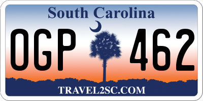 SC license plate OGP462