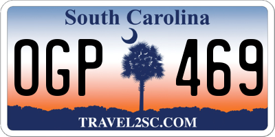 SC license plate OGP469