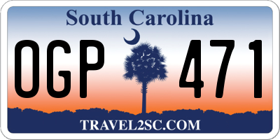 SC license plate OGP471
