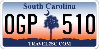 SC license plate OGP510