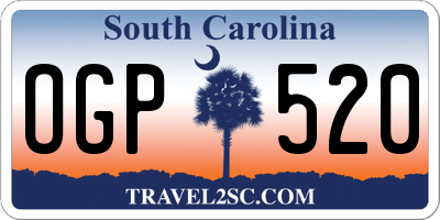 SC license plate OGP520