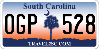 SC license plate OGP528