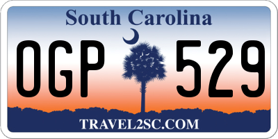SC license plate OGP529