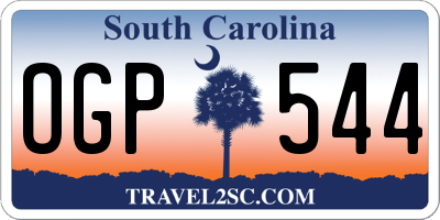 SC license plate OGP544