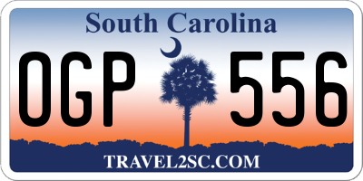 SC license plate OGP556