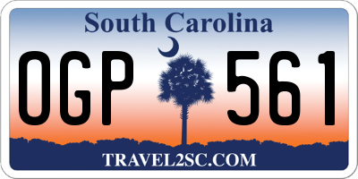 SC license plate OGP561