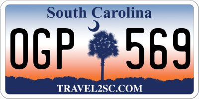 SC license plate OGP569