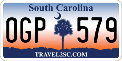 SC license plate OGP579