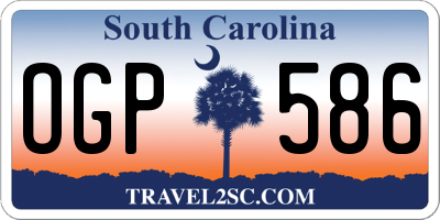 SC license plate OGP586