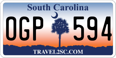 SC license plate OGP594