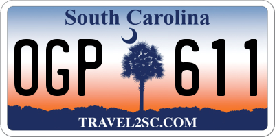 SC license plate OGP611
