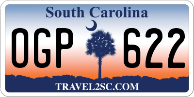 SC license plate OGP622