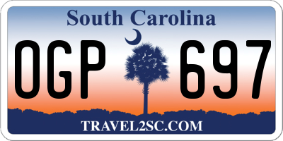 SC license plate OGP697