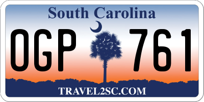 SC license plate OGP761