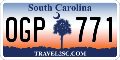 SC license plate OGP771