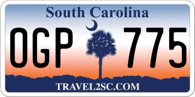 SC license plate OGP775