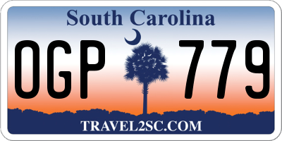 SC license plate OGP779
