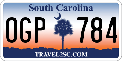 SC license plate OGP784