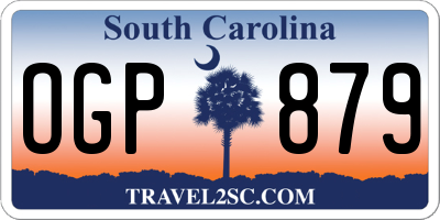 SC license plate OGP879