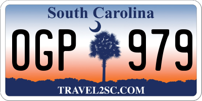 SC license plate OGP979