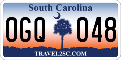 SC license plate OGQ048
