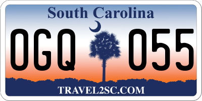 SC license plate OGQ055
