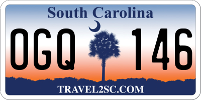 SC license plate OGQ146