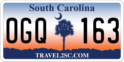 SC license plate OGQ163