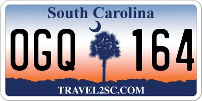 SC license plate OGQ164