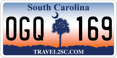 SC license plate OGQ169