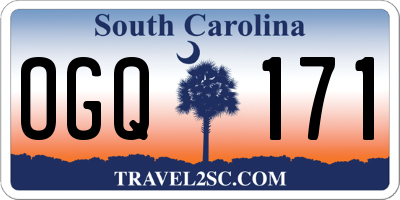 SC license plate OGQ171